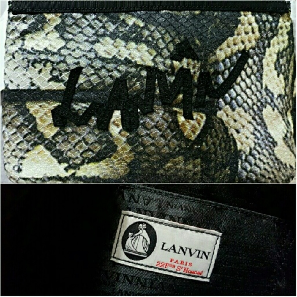 🚫SOLD🚫NWT AUTHENTIC LANVIN SOFT CLUTCH - Picture 4 of 5
